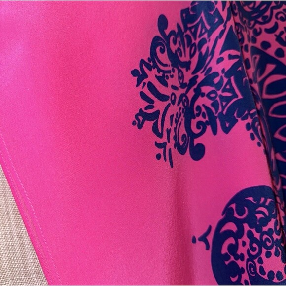 Lilly Pulitzer Lindamarie Caftan Dress Womens S/M Pink Elephantino Tropical - Picture 10 of 15